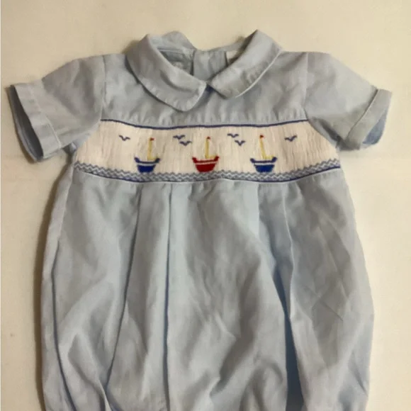 Carriage Boutique Light Blue Baby Outfit - Picture 3 of 10